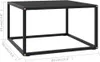 vidaXL Couchtisch Schwarz mit Schwarzem Glas 60x60x35 cm Produktbild-Vorschau 4