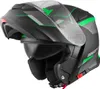 Bogotto V271 Delta Klapphelm, schwarz matt/grün, XS Produktbild-Vorschau 1
