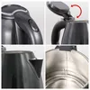 Close-up collage of a black electric kettle. Produktbild-Vorschau