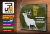 Blechschild Jäger 30x20cm über 60 bringen Sie sich in Produktbild-Vorschau 3