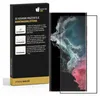 A product box for a screen protector is shown next to a smartphone with a screen protector applied. Produktbild-Vorschau