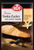 A package of RUF Tonka Sugar with real vanilla, featuring a close-up of the sugar and ingredients. Produktbild-Vorschau