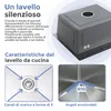 ANW HOME Lavello Cucina sottotop 37x45 cm acciaio inox 1 Anteprima dell’immagine prodotto 6
