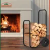 GARDEBRUK® Carrello Portalegna 150x56x45 Fino a 80kg Anteprima dell’immagine prodotto 2