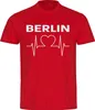 multifanshop Herren T-Shirt - Berlin rot - Herzschlag, rot, Produktbild-Vorschau 1