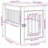 vidaXL Gabbia per cani in stile arredamento bianco 55x75x65 Anteprima dell’immagine prodotto 8