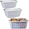 Wäschekorb-Set BASKLINE – 3er Set – 30 L – hellgrau – 55 × Produktbild-Vorschau 1