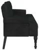 vidaXL Bank mit Rückenlehne Schwarz 119,5x64,5x75 cm Samt Produktbild-Vorschau 5