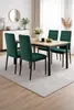 ModernHome LR-1494 Set mit 4 Esszimmerstühlen VELVET, grün Produktbild-Vorschau 20