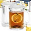 Vilde | Bicchieri in vetro 2 pz. 330 ml - con coperchio - Anteprima dell’immagine prodotto 7