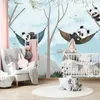 Muralo Selbstklebende Fototapete für Kinder PANDAS Pflanzen Produktbild-Vorschau 13