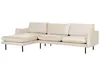 BELIANI 4-Sitzer Ecksofa Hellbeige Samt L-Förmig mit Produktbild-Vorschau 4
