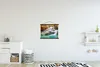MuchoWow® Textilposter Wald - Wasserfall - Herbst 40x30 cm Produktbild-Vorschau 2