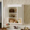 Armadietto da bagno sospeso Bianco a 2 ante Scandinavo Anteprima dell’immagine prodotto 4
