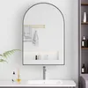 okwish Armoire miroir arrondie, meuble mural pour salle de Voir les images du produit 1