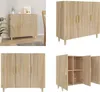 vidaXL Příborník Sonoma dub 90x34x80 cm materiál na bázi Náhled obrázku produktu 1