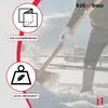 A person is shoveling snow with a wooden snow shovel in a snowy environment. Náhled obrázku produktu