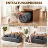 HOMCOM Sofa 3 Sitzer 194 cm Boneless Sofa mit Produktbild-Vorschau 7