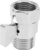 A close-up studio shot of a chrome-plated shower shut-off valve. Náhľad obrázku produktu