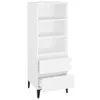 vidaXL Highboard Weiß 40x36x110 cm Holzwerkstoff Produktbild-Vorschau 4