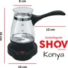 SHOV KONYA Glas-Mokkakocher 450 ml – 600 W | Türkischer Produktbild-Vorschau 12