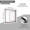 Windhager vliegenhor voor ramen, BASIC, 100 x 120 cm, wit. Productafbeelding-voorbeeld 4