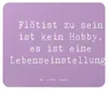 Mr. & Mrs. Panda Mousepad Spruch Flöte Lebensgefühl - Produktbild-Vorschau 1