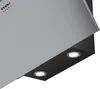 A close-up view of the underside and side of a modern range hood, showing two integrated LED lights. Náhľad obrázku produktu