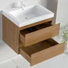 LOMAZOO MONACO 60 cm, ciepły dąb, biała umywalka Podgląd zdjęcia produktu 7