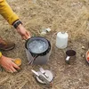 Ultraleichte Titan ultraflache Outdoor Camping Herd Wind Náhľad obrázku produktu 8