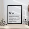 Oma Poster Definition - Großmutter Muttertag Geschenk Produktbild-Vorschau 4