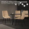ML-Design set di 4 sedie per sala da pranzo marrone chiaro, Anteprima dell’immagine prodotto 5