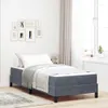 vidaXL Boxspringbett mit Matratze Dunkelgrau 90 x 200 cm Produktbild-Vorschau 2