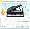 Kinderklavier mit 31 Tasten und Hocker, Schwarz, 35 x 30 x Produktbild-Vorschau 4