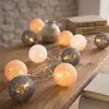 Dekorativní světelná girlanda s 10 LED kuličkami, lampióny, Náhled obrázku produktu 1