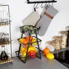 Vilde | Kosz na owoce - Czarny - 3-poziomowy - Podgląd zdjęcia produktu 9