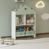 Kinderregal 'Vipsali' mit 2 Faltboxen Haus-Optik 90 x 60 x Produktbild-Vorschau 2