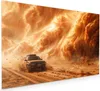 Küchenrückwand Spritzschutz Glas mit Motiv Sandsturm Jeep Produktbild-Vorschau 1