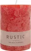 Stumpenkerze aus Paraffin, Rubin, Rustic, WENZEL, 80/70 mm, Produktbild-Vorschau 1