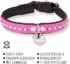 Monkimau Katzenhalsband aus Leder mit Glöckchen und Produktbild-Vorschau 2