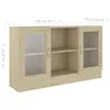 vidaXL Vitrinenschrank Sonoma-Eiche 120x30,5x70 cm Produktbild-Vorschau 7