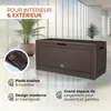 Lavička/skriňa na kolieskach Rato 310 L, hnedá, 119 x 48 x Náhľad obrázku produktu 11
