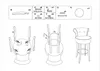 Assembly instructions for a bar stool. Podgląd zdjęcia produktu