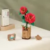ROBOTIME Red Camellia, 113 kusov, Flóra, 8 rok / roky Náhľad obrázku produktu 5