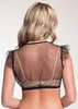 Dirndlbluse Genta Flügelarm dunkelblau 36 Produktbild-Vorschau 3
