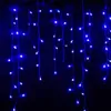 A close-up of blue icicle lights hanging against a dark background. Náhľad obrázku produktu