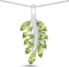 Rafaela Donata Kette Floral Sterling Silber Peridot Produktbild-Vorschau 1