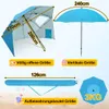 Faziango Strandschirm 210 cm Sonnenschirm mit UV Schutz Produktbild-Vorschau 2