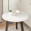 Plateau de table blanc brillant Ø 50 x 1,5 cm Voir les images du produit 4