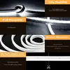 Oyajia LED Stripe, 5m, LED Kaltes Weiß, Dimmbare Neon Led Produktbild-Vorschau 8